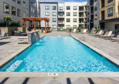 theRED Apartments outdoor swimming pool