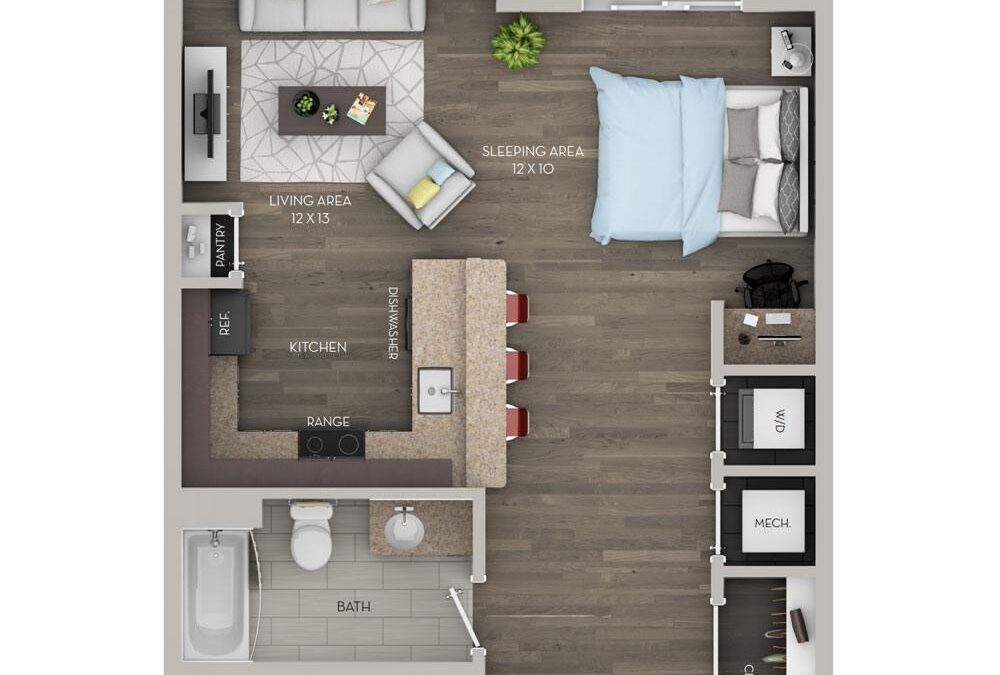 0 bedroom apartment for rent